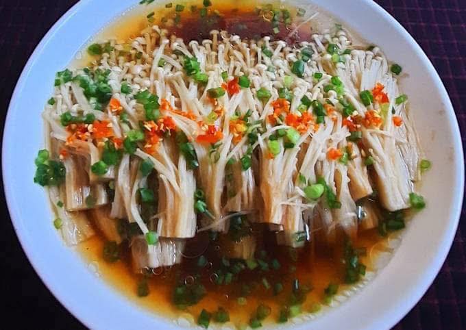 Nấm hấp xì dầu