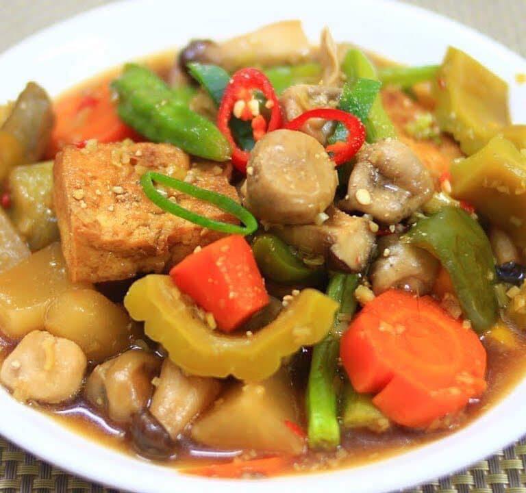 Rau củ kho chay
